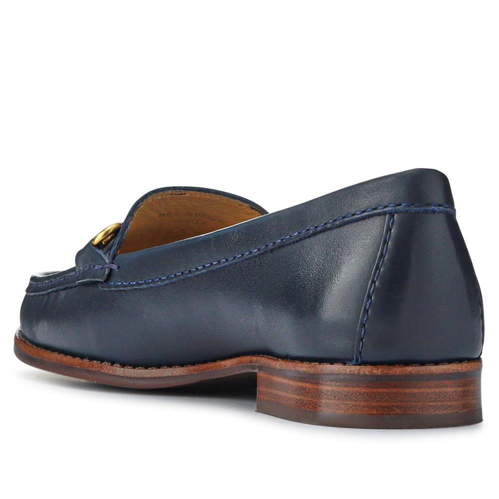 Navy Leather