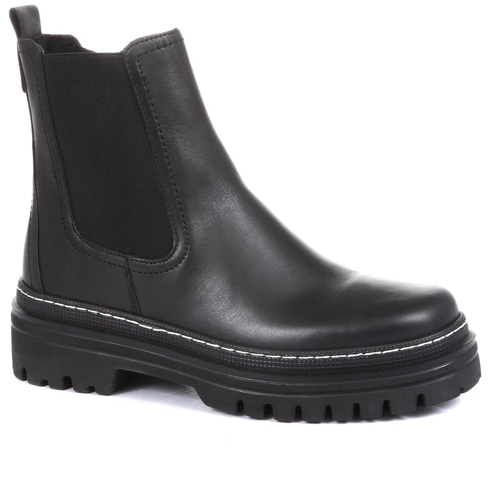 Gazania Leather Chunky Chelsea Boots - GAB34508 / 320 517