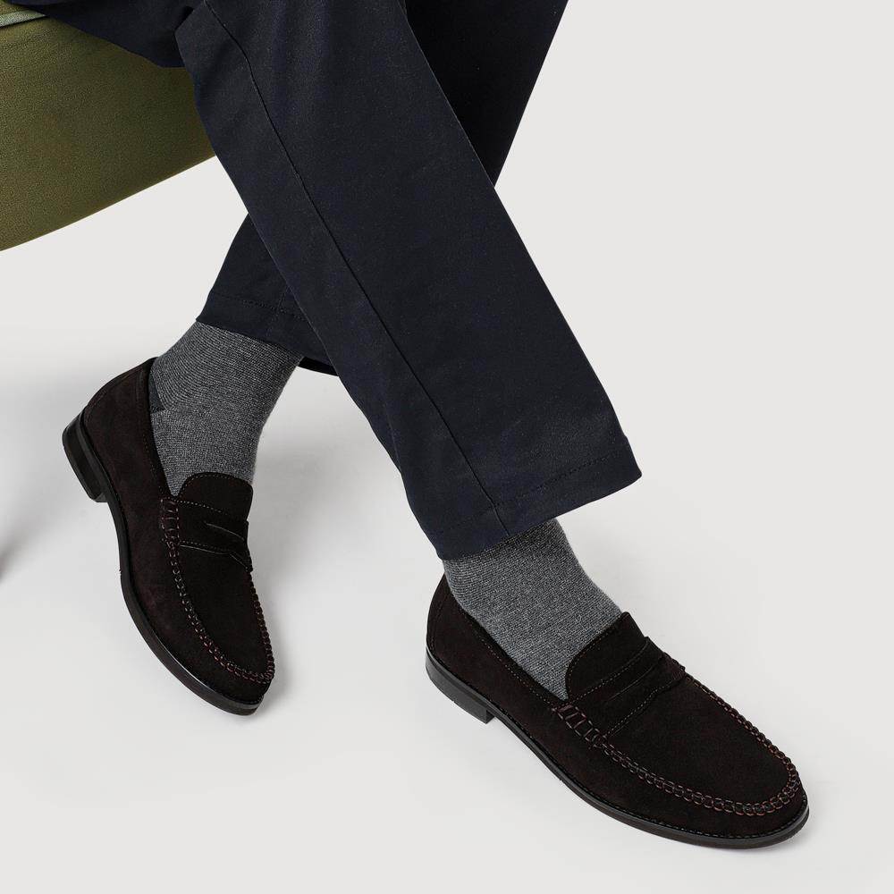 Dark Brown Suede