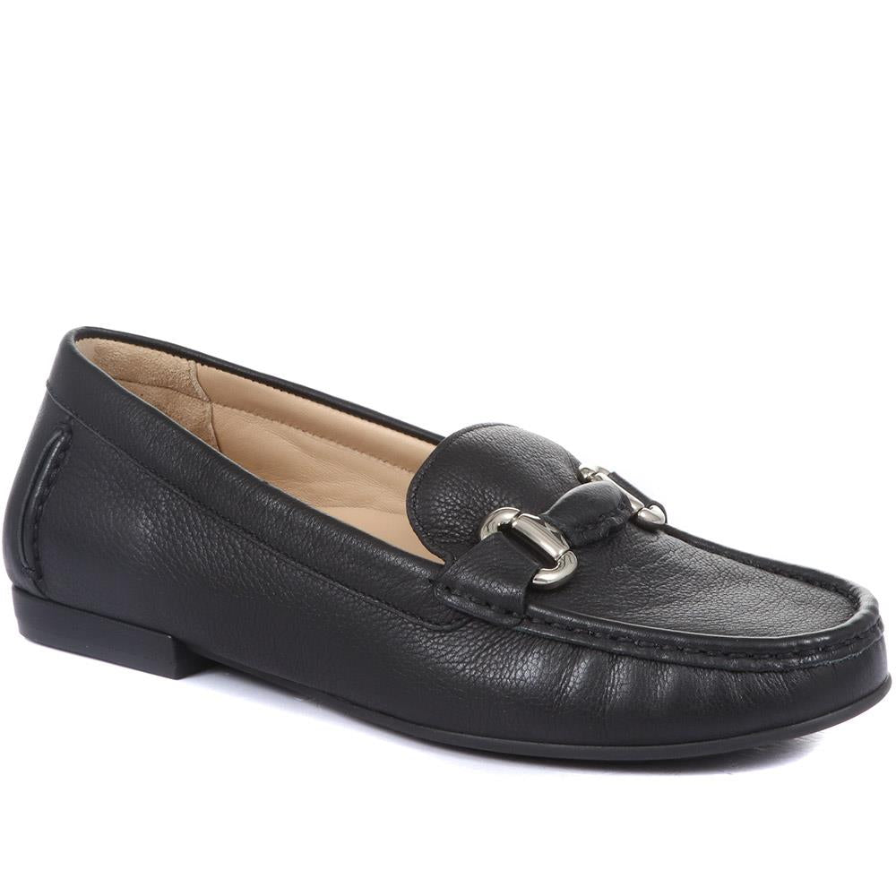 Gabriela Leather Wide Fit Loafers - GABRIELA / 321 202