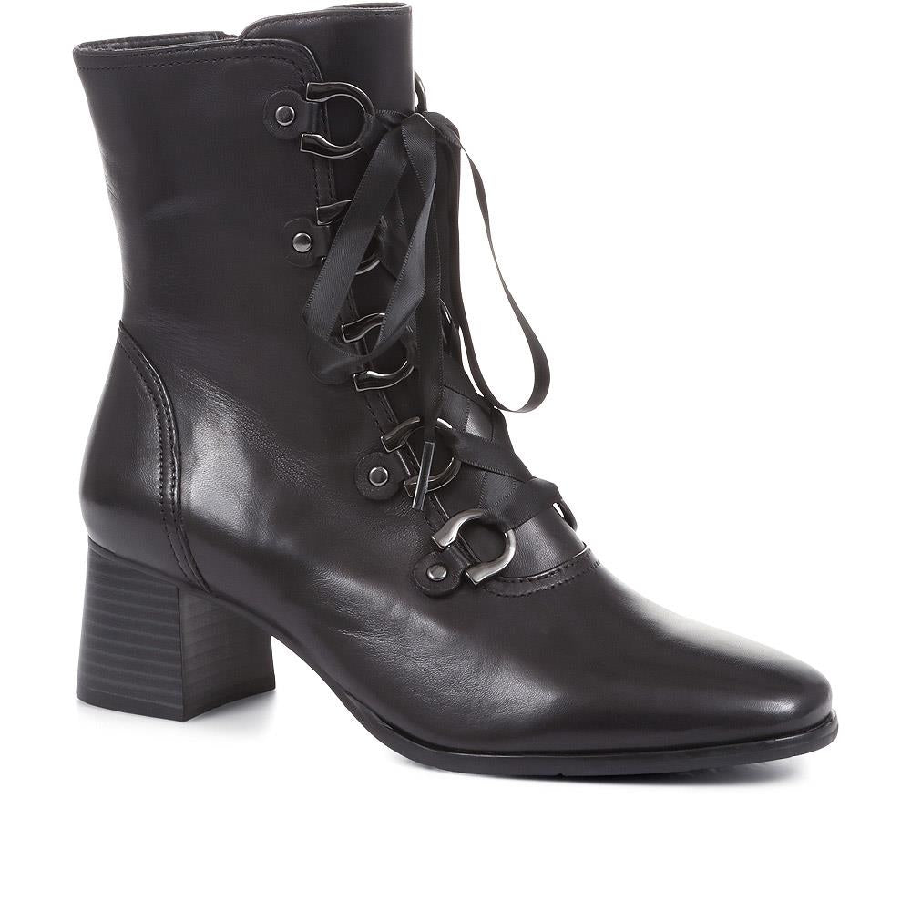 Ines-01 Mid-Heel Ankle Boots - SINO32505 / 319 127