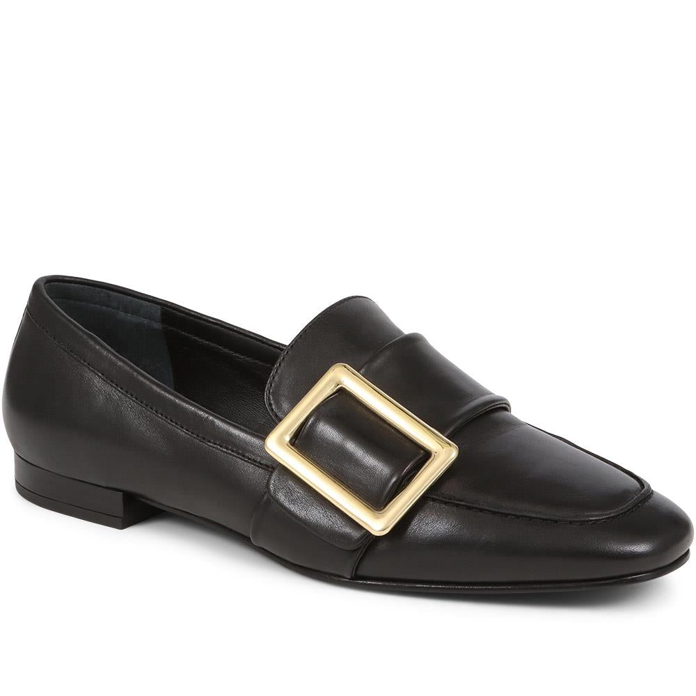 Stefana Leather Slip-On Shoes - STEFANIA / 324 557