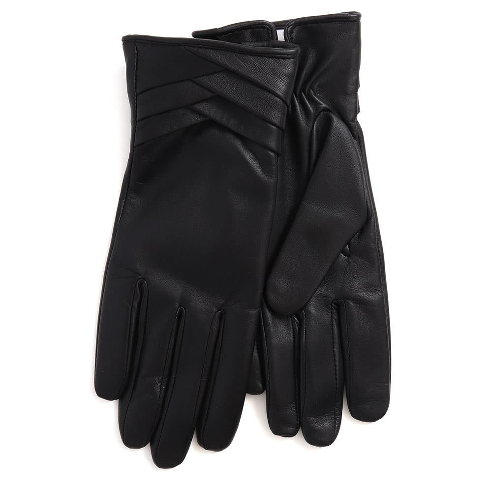 Woven Detail Leather Gloves - VIANCA / 324 772